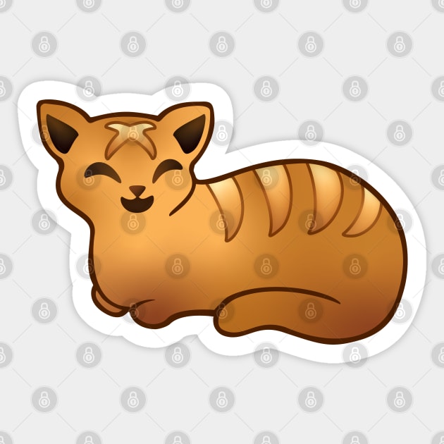 Cat Loaf Sticker by AliceQuinn